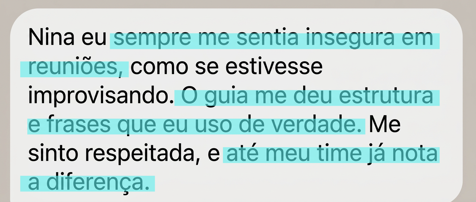 Depoimento de aluna do Acelerador de Carreiras